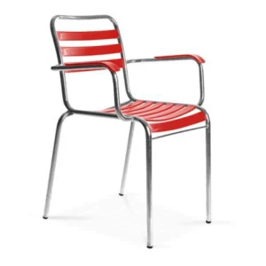 Bättig Gartenmöbel Bättig Stuhl Modell 10a rot