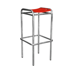 Bättig Möbel Bättig Barhocker-25-Rot-RAL-3000