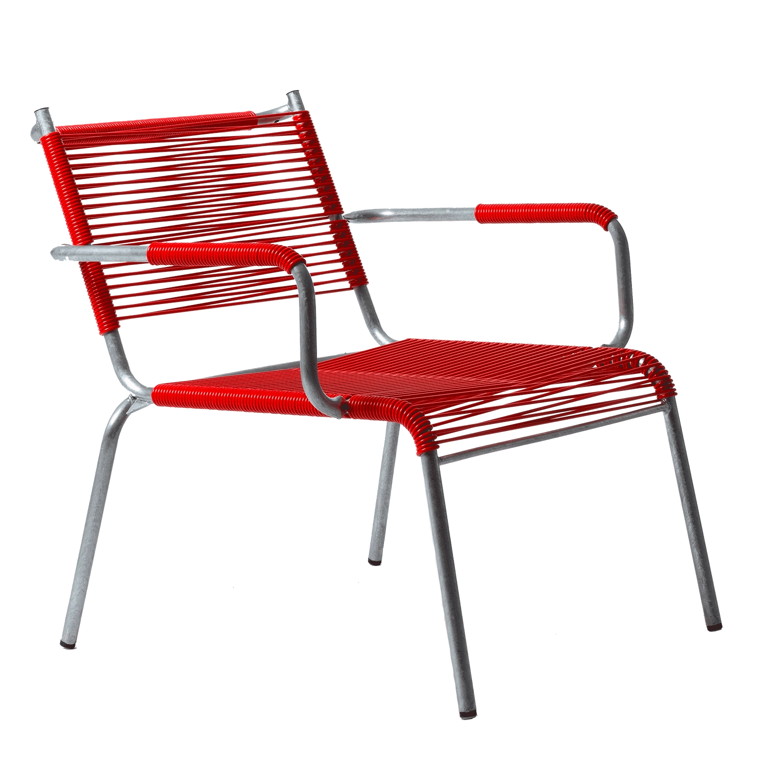 Bättig Möbel Bättig Modell 21a Feuerrot_Lounger_Spaghetti_a