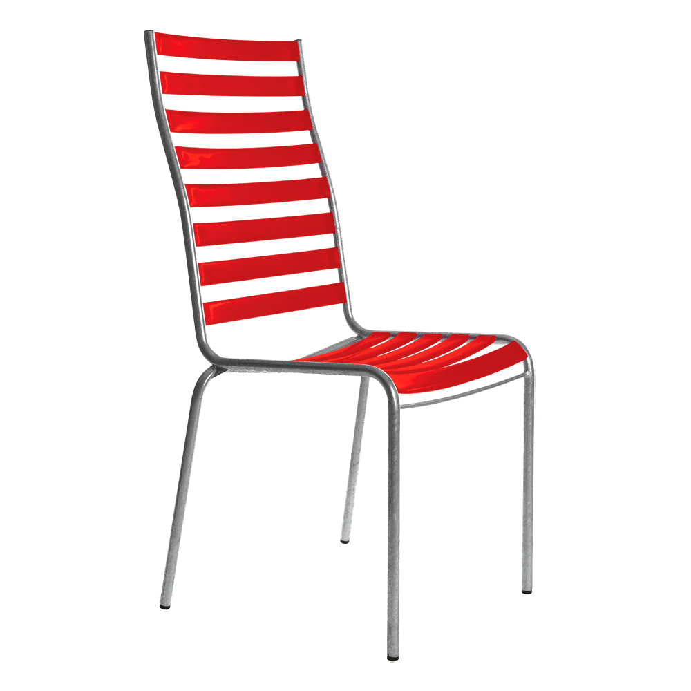 Bättig Möbel Bättig Stuhl Modell 14 Hochlehner rot