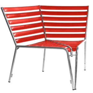 Bättig Möbel Bättig lounge-28-eckmodul-schraeg-Rot-RAL-3000