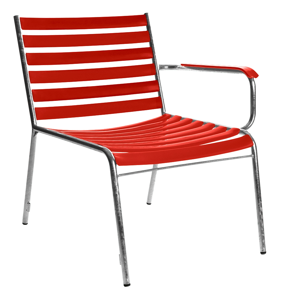 Bättig Möbel Bättig lounge-28-endmodul-links-schraeg-Rot-RAL-3000