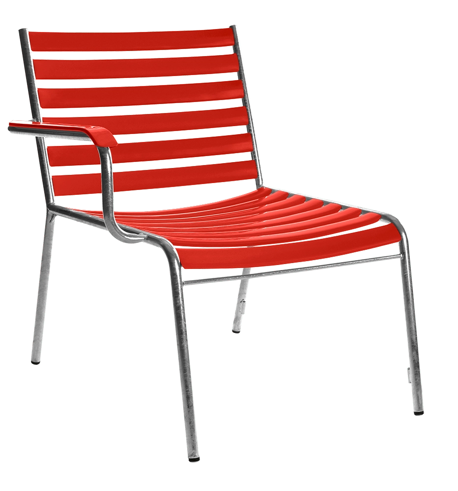 Bättig Möbel Bättig lounge-28-endmodul-rechts-schraeg-Rot-RAL-3000